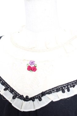 画像3: axes femme / 胸元モチーフブロッキングプルオーバー  黒 Y-25-12-17-071-AX-TO-SZ-ZY