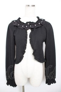 axes femme / ぽこぽこフリルボレロ F 黒 Y-25-12-17-072-AX-TO-SZ-ZY