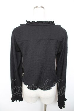 画像2: axes femme / ぽこぽこフリルボレロ F 黒 Y-25-12-17-072-AX-TO-SZ-ZY