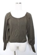 an another angelus / ボリュームスリーブニットカーディガン F グリーン Y-25-12-17-074-CA-TO-SZ-ZY