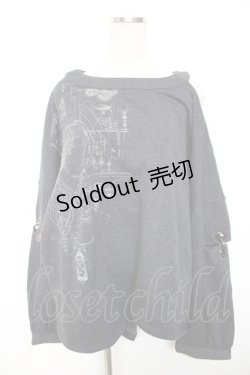 画像1: Ozz conte / 歯車ptベルトプルオーバー  グレー Y-25-12-17-078-OO-TO-SZ-ZY