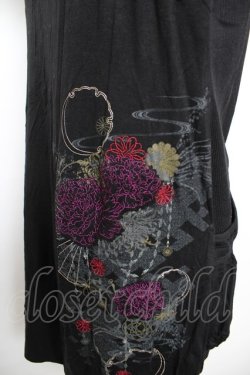 画像3: Ozz oneste / チャイナ風ノースリーブパーカー  黒 Y-25-12-17-079-OO-TO-SZ-ZY