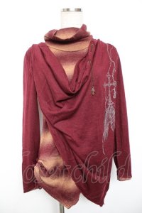 Ozz Croce / レイヤードハイネックトップス  エンジ Y-25-12-17-080-OO-TO-SZ-ZY