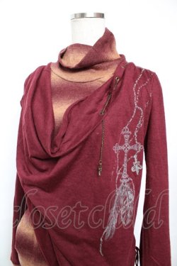 画像3: Ozz Croce / レイヤードハイネックトップス  エンジ Y-25-12-17-080-OO-TO-SZ-ZY