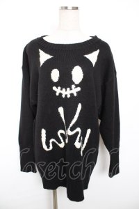 PEACE NOW / エビィちゃんニット M 黒 Y-25-12-17-082-PU-TO-SZ-ZY