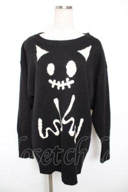 画像1: PEACE NOW / エビィちゃんニット M 黒 Y-25-12-17-082-PU-TO-SZ-ZY