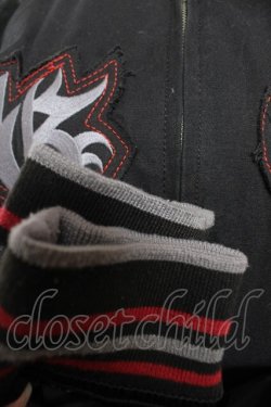 画像4: ALGONQUINS / スカルptワッペンブルゾン  黒 Y-25-12-17-085-AL-TO-SZ-ZY