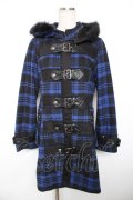 ALGONQUINS / ベルトデザインダッフルコート 1 黒×青 Y-25-12-17-087-AL-CO-SZ-ZY