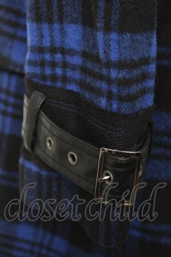 画像4: ALGONQUINS / ベルトデザインダッフルコート 1 黒×青 Y-25-12-17-087-AL-CO-SZ-ZY