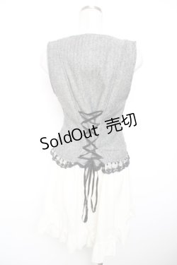 画像2: axes femme / 裾燕尾ベスト  黒 Y-25-12-17-095-AX-TO-SZ-ZS