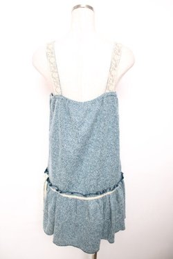 画像2: axes femme / 薔薇レース使いジャンパースカート  ブルー Y-25-12-17-098-AX-OP-SZ-ZY