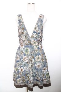 axes femme / アンティーク柄ジャンドレ  グレー Y-25-12-17-099-AX-OP-SZ-ZY