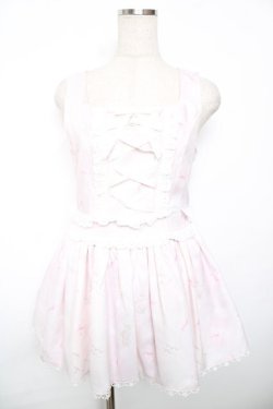 画像1: Ank Rouge / DREAMY CONSTELLATION ジャンパースカート M ピンク Y-25-12-17-114-CA-OP-SZ-ZY