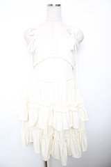 merry jenny / コルセットベロアフレアミニワンピース F アイボリー Y-25-12-17-115-LO-OP-SZ-ZY