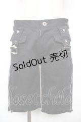 BPN / 裾ZIPハーフパンツ M 黒 Y-25-12-17-116-GO-PA-SZ-ZY