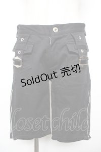 BPN / 裾ZIPハーフパンツ M 黒 Y-25-12-17-116-GO-PA-SZ-ZY