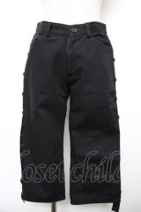 BPN FOR MEN / ベルトハーフパンツ M 黒 Y-25-12-17-117-GO-PA-SZ-ZY