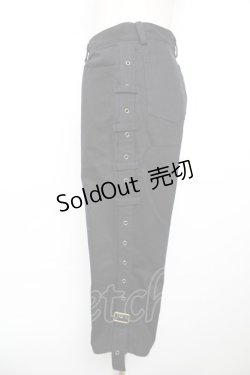 画像3: BPN FOR MEN / ベルトハーフパンツ M 黒 Y-25-12-17-117-GO-PA-SZ-ZY