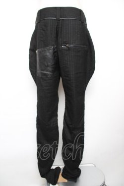 画像2: SEX POT ReVeNGe / ラメストライプパンツ M 黒 Y-25-12-17-118-SP-PA-SZ-ZY