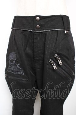 画像3: SEX POT ReVeNGe / ラメストライプパンツ M 黒 Y-25-12-17-118-SP-PA-SZ-ZY