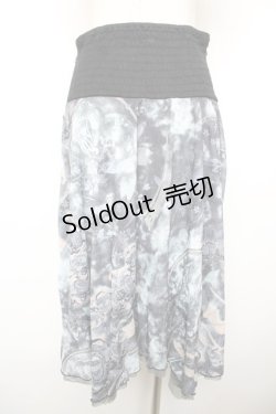 画像2: Ozz Croce / 総柄変形スカート  グレー Y-25-12-17-119-OO-SK-SZ-ZS