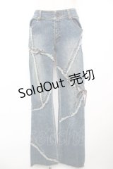 ALGONQUINS / 編み上げデニムパンツ 1 インディゴ Y-25-12-17-122-AL-PA-SZ-ZY
