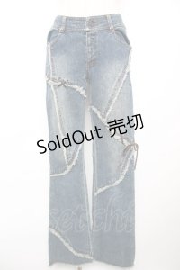 ALGONQUINS / 編み上げデニムパンツ 1 インディゴ Y-25-12-17-122-AL-PA-SZ-ZY