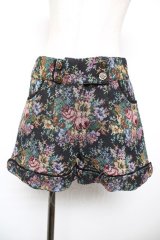 axes femme / ゴブランショートパンツ  黒 Y-25-12-17-128-AX-PA-SZ-ZY