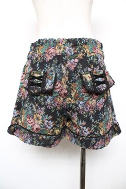 画像2: axes femme / ゴブランショートパンツ  黒 Y-25-12-17-128-AX-PA-SZ-ZY