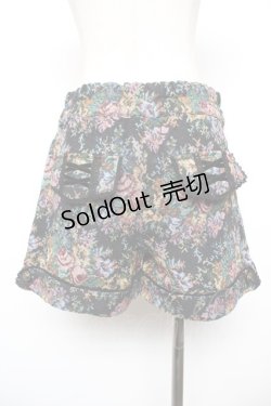 画像2: axes femme / ゴブランショートパンツ  黒 Y-25-12-17-128-AX-PA-SZ-ZY