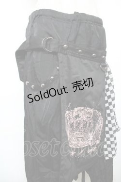 画像3: ALGONQUINS / オーバースカート付きパンツ F 黒 Y-25-12-17-133-AL-PA-SZ-ZY