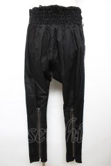 PUTUMAYO / エンブレム刺繍裾ZIPパンツ  黒 Y-25-12-17-135-PT-PA-SZ-ZY