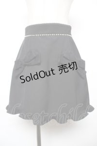 Ank Rouge / パールラインリボンレーススカート M 黒 Y-25-12-17-136-CA-SK-SZ-ZY