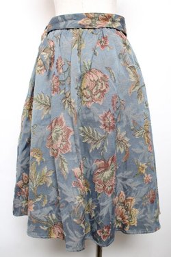 画像2: axes femme POETIQUE / ゴブランタックＡラインスカート M ブルー Y-25-12-17-138-AX-SK-SZ-ZY