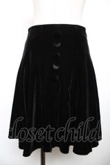 Honey Cinnamon / ベロアスカート F 黒 Y-25-12-17-143-LO-SK-SZ-ZY