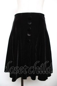 Honey Cinnamon / ベロアスカート F 黒 Y-25-12-17-143-LO-SK-SZ-ZY