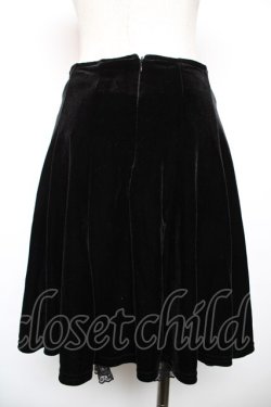 画像2: Honey Cinnamon / ベロアスカート F 黒 Y-25-12-17-143-LO-SK-SZ-ZY