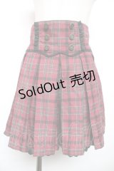 axes femme POETIQUE / チェックキュロット M ワイン Y-25-12-17-146-AX-SK-SZ-ZY