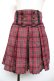 画像1: axes femme POETIQUE / チェックキュロット M ワイン Y-25-12-17-146-AX-SK-SZ-ZY (1)