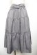画像1: axes femme POETIQUE / ベルトデザインティアードスカート M グレー Y-25-12-17-148-AX-SK-SZ-ZY (1)