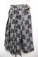 画像1: axes femme / 花柄スカート巻きパンツ M 黒 Y-25-12-17-149-AX-PA-SZ-ZY (1)