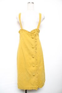 axes femme POETIQUE / サス付きタイトスカート M イエロー Y-25-12-17-150-AX-SK-SZ-ZY