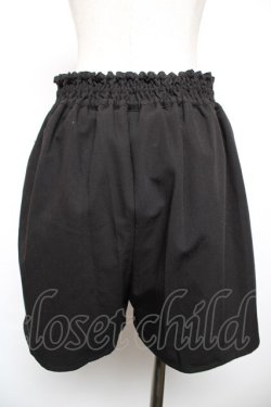 画像2: axes femme POETIQUE / ハイウエストレースアップショートパンツ M 黒 Y-25-12-17-151-AX-PA-SZ-ZY