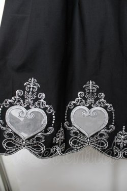 画像3: axes femme POETIQUE / ハート透かし刺繍入りスカート  黒 Y-25-12-17-153-AX-BL-SZ-ZY