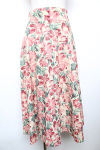 an another angelus / フラワー柄スカート F ピンク Y-25-12-17-156-CA-SK-SZ-ZY