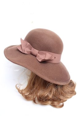 画像2: an another angelus / グログランリボンウールハット F ブラウン Y-25-12-17-019-CA-AC-SZ-ZY