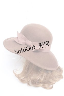 画像2: an another angelus / グログランリボンウールハット F ブラウン Y-25-12-17-019-CA-AC-SZ-ZY