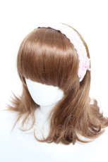 画像1: m petit by misako / TT*AMPLカチューシャ  中桃 Y-25-12-17-020-LO-AC-SZ-ZT445-F001 (1)