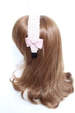 画像2: m petit by misako / TT*AMPLカチューシャ  中桃 Y-25-12-17-020-LO-AC-SZ-ZT445-F001 (2)