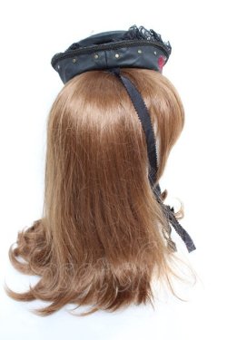 画像4: Ozz Croce / rose刺繍ミニハット  黒 Y-25-12-17-022-OO-ZA-SZ-ZY